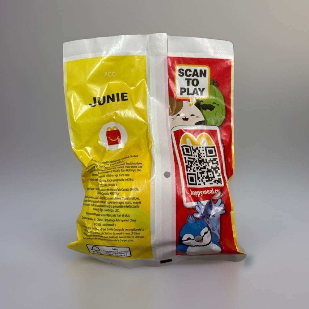 Junie Squishmallow McDonalds Happy Meal Toy 2025  Junie The Banana New - Picture 2 of 2